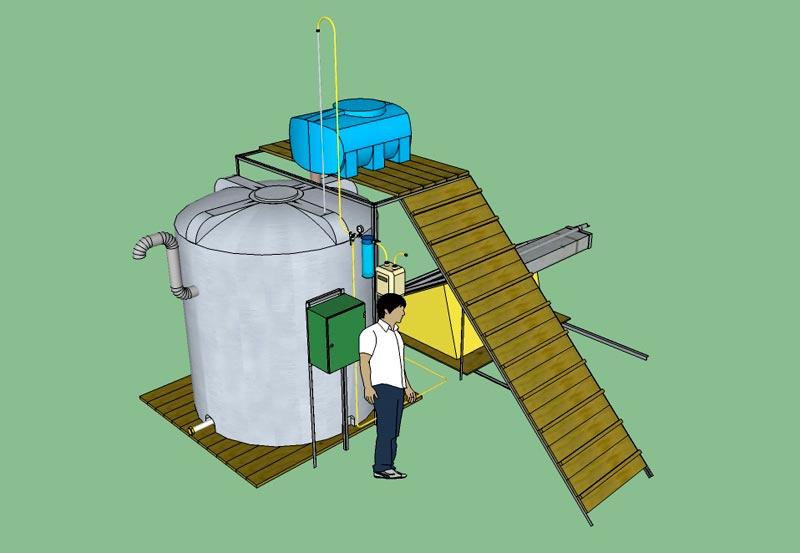 Устройство биогазовой установки
