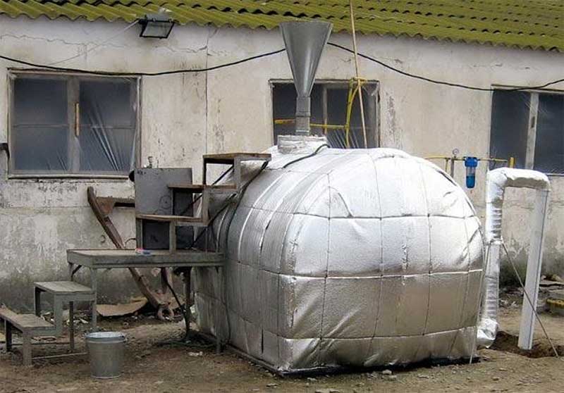 Биогазовая установка. фотография